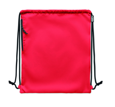 Logo trade promotional merchandise photo of: Large drawstring bag 300D RPET