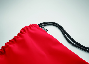 Logo trade promotional gift photo of: Large drawstring bag 300D RPET