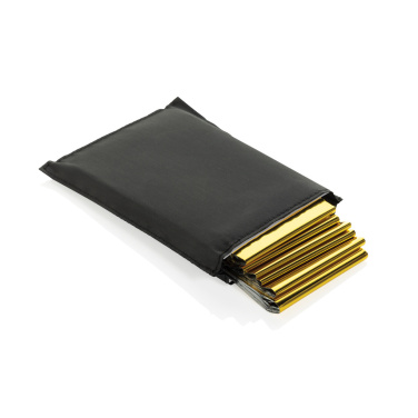 Logotrade promotional product image of: Solra emergency blanket in RCS recycled RPET pouch