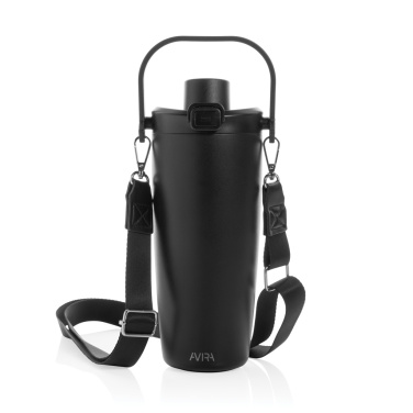 Logo trade promotional gifts image of: Avira Ayala RCS re-steel duosip lockable crossbody tumbler
