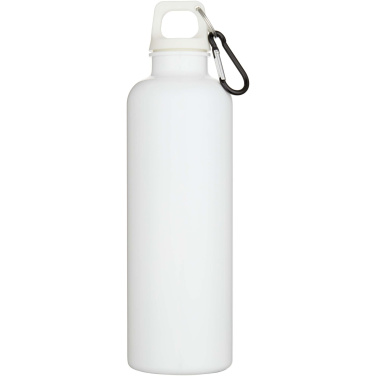 Logotrade promotional merchandise image of: Oregon 750 ml solid colour RCS recycled plastic water bottle with carabiner
