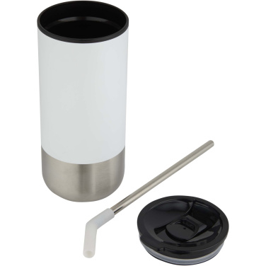 Logotrade promotional giveaway picture of: Grayson 480 ml RCS recycled insulated tumbler with straw