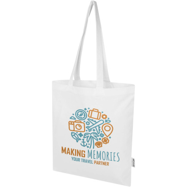Logo trade promotional giveaways picture of: Peru Blend 180 g/m² GRS recycled cotton tote bag 7L