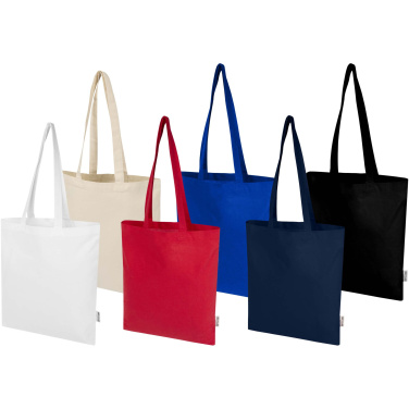 Logo trade advertising products picture of: Peru Blend 180 g/m² GRS recycled cotton tote bag 7L