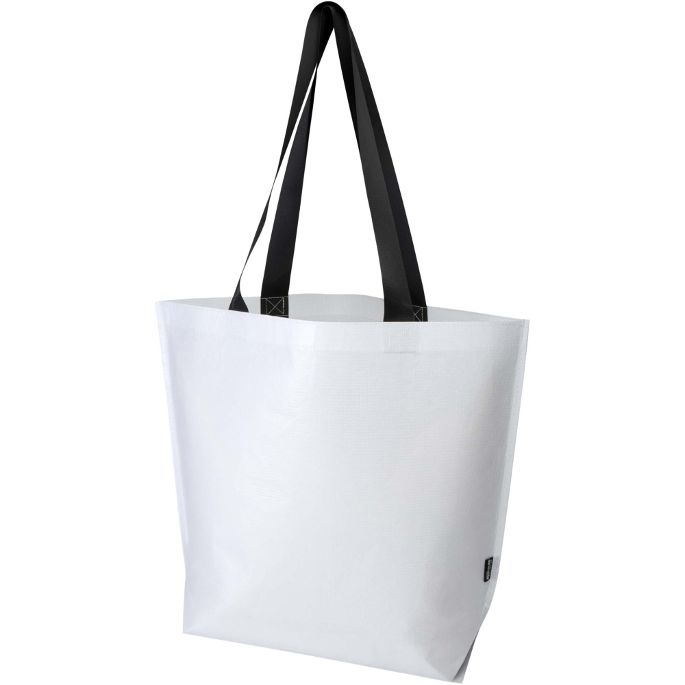 Logo trade promotional items image of: Duo GRS recycled double-laminated oversized tote bag 30L