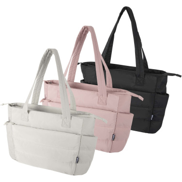 Logo trade advertising product photo of: Puffer 15.6" GRS recycled laptop tote bag 18L