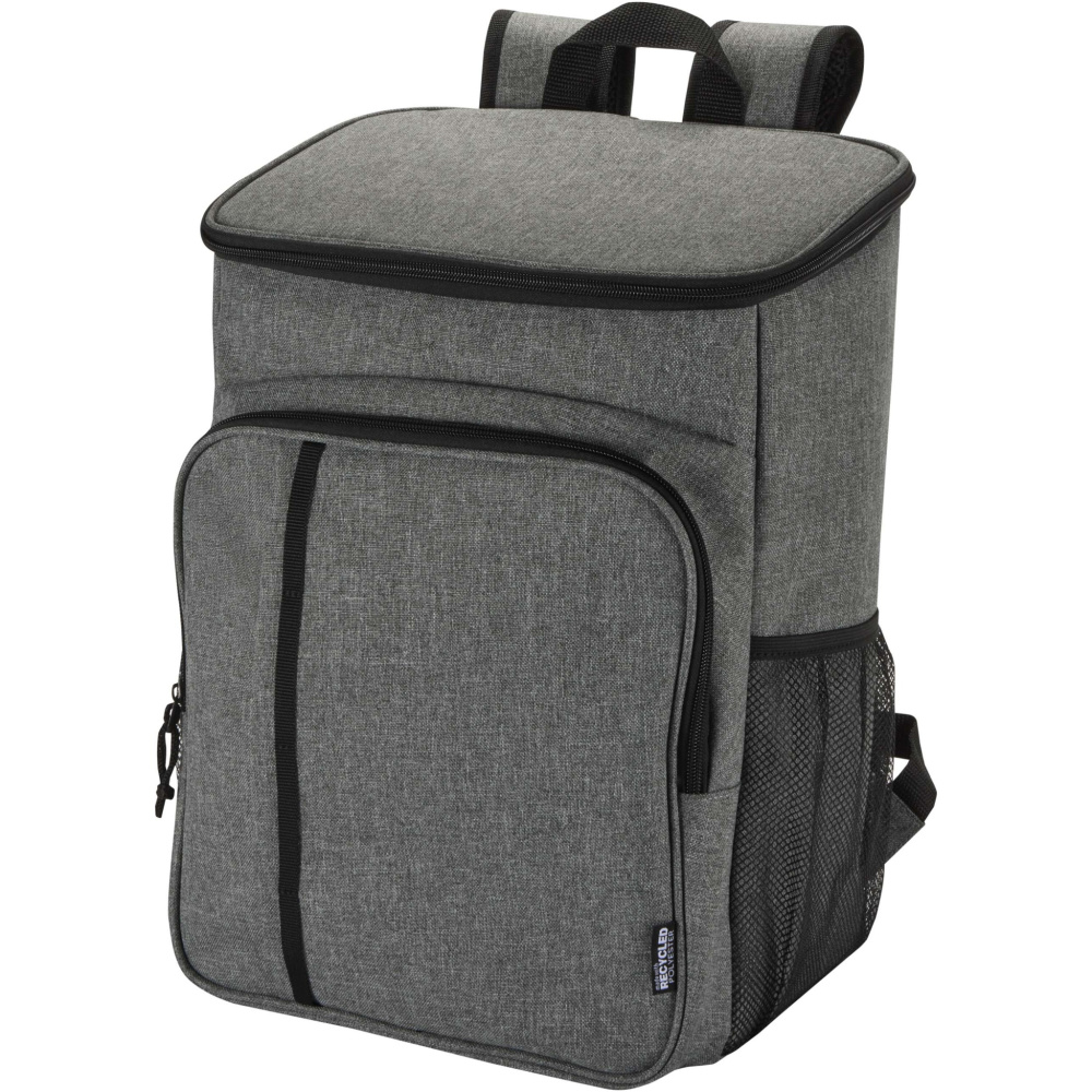 Logo trade promotional product photo of: Tundra GRS recycled picnic cooler backpack with cutlery set 20L