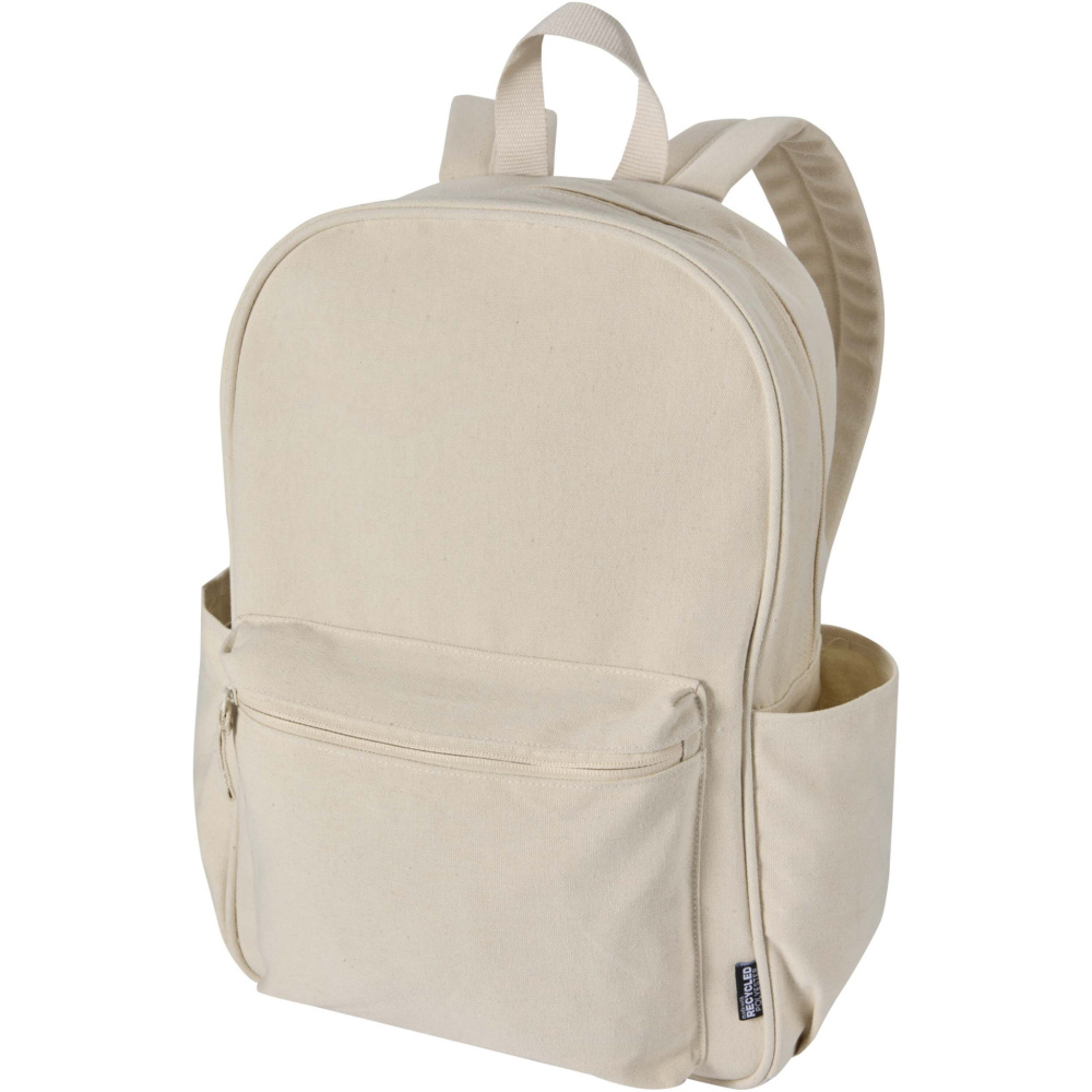 Logo trade promotional merchandise picture of: Recanvas 15.6” GRS recycled city backpack 16L