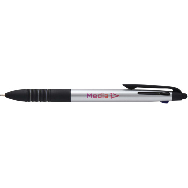Logo trade promotional items picture of: Trine 3-ink RCS recycled ballpoint pen with stylus