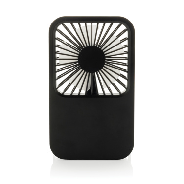 Logo trade promotional giveaways image of: Aervina RCS recycled plastic re-chargeable desk fan