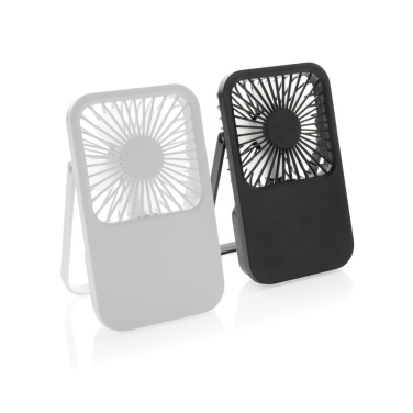 Logo trade promotional giveaways image of: Aervina RCS recycled plastic re-chargeable desk fan