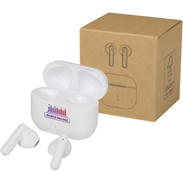 Logo trade promotional giveaways image of: Altais recycled plastic True Wireless Bluetooth® headset