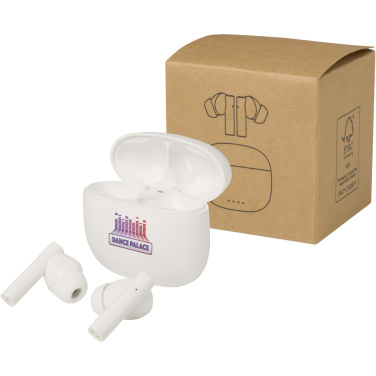 Logo trade promotional items picture of: Alterf recycled plastic True Wireless Bluetooth® headset with silicone eartips