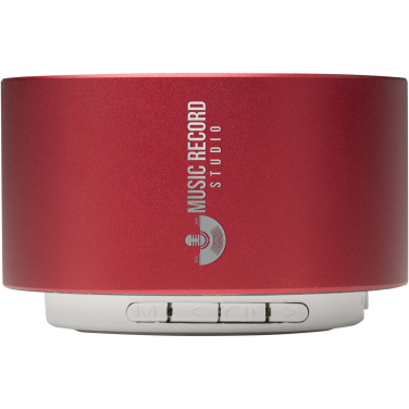 Logotrade promotional item image of: Ankaa 3W recycled aluminium wireless Bluetooth® speaker