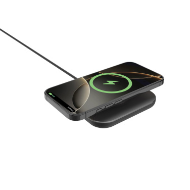 Logo trade promotional merchandise photo of: Quantum ultra-fast 25W magnetic wireless charging pad