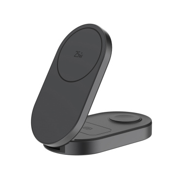 Logo trade promotional products image of: Quantum ultra-fast 3-in-1 25W Foldable Wireless Charger