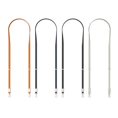 Logo trade advertising product photo of: Nivo RCS recycled PET Crossbody lanyard