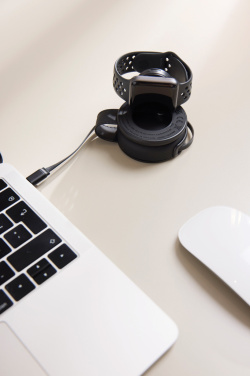 Logo trade promotional item photo of: VINGA Baltimore RCS 2-in-1 Wireless 15W Travel Charger