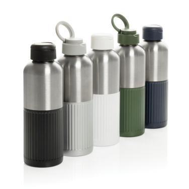 Logotrade corporate gift image of: Ripple RCS R-steel leakproof water bottle with handle 750ML