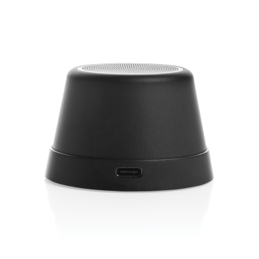 Logo trade promotional item photo of: Nivio RCS recycled aluminum magnetic 5W Speaker