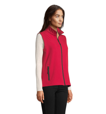 Logotrade promotional gift image of: RACE BW WOMENSOFTSHELL