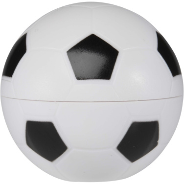 Logotrade corporate gift image of: Zuri football-shaped vanilla lip balm with SPF 15