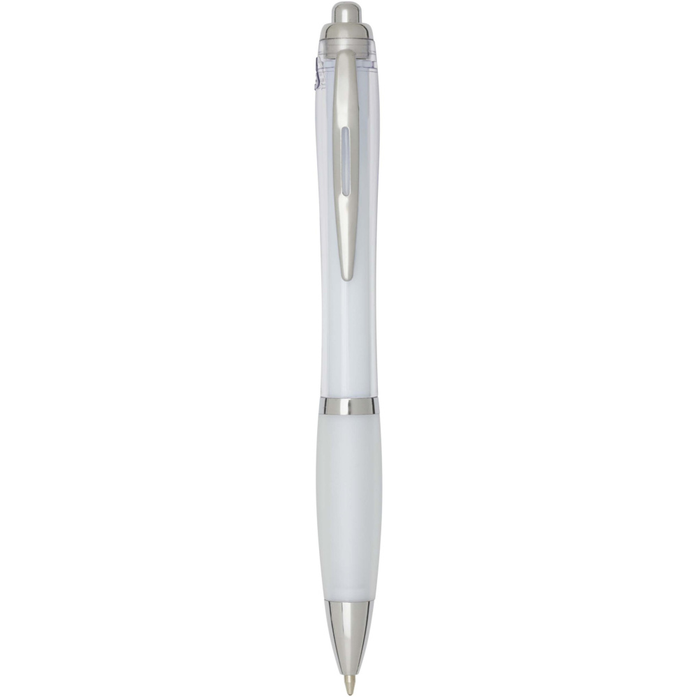 Logotrade business gift image of: Nash RCS plastic ballpoint pen (black ink)