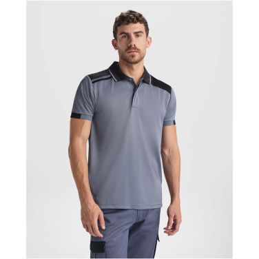 Logo trade corporate gift photo of: Samurai 160 g/m2 unisex antibacterial short sleeve polo 