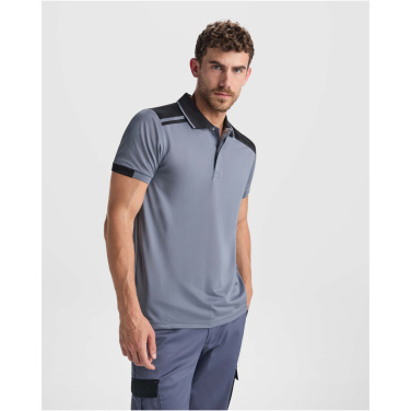 Logo trade promotional gifts image of: Samurai 160 g/m2 unisex antibacterial short sleeve polo 