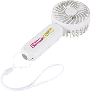 Logo trade promotional giveaways image of: Aervia recycled plastic portable fan