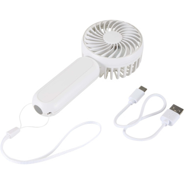 Logo trade promotional product photo of: Aervia recycled plastic portable fan