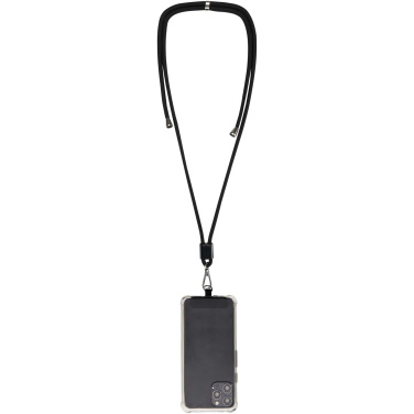 Logotrade promotional item image of: Vega adjustable recycled smartphone lanyard