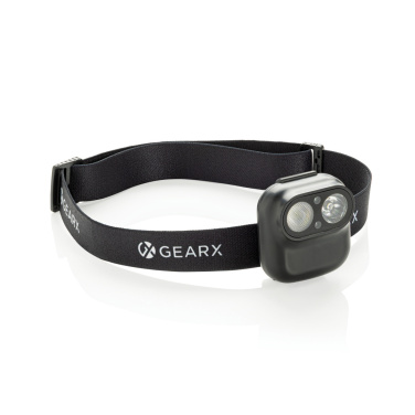 Logotrade corporate gift image of: Gear X RCS rPlastic head torch with motion sensor