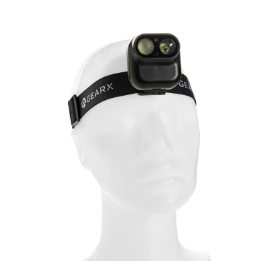 Logo trade promotional gifts picture of: Gear X RCS rPlastic head torch with motion sensor