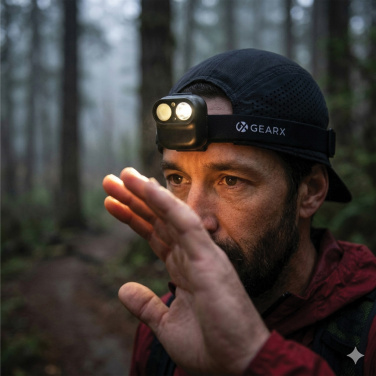 Logo trade promotional items picture of: Gear X RCS rPlastic head torch with motion sensor