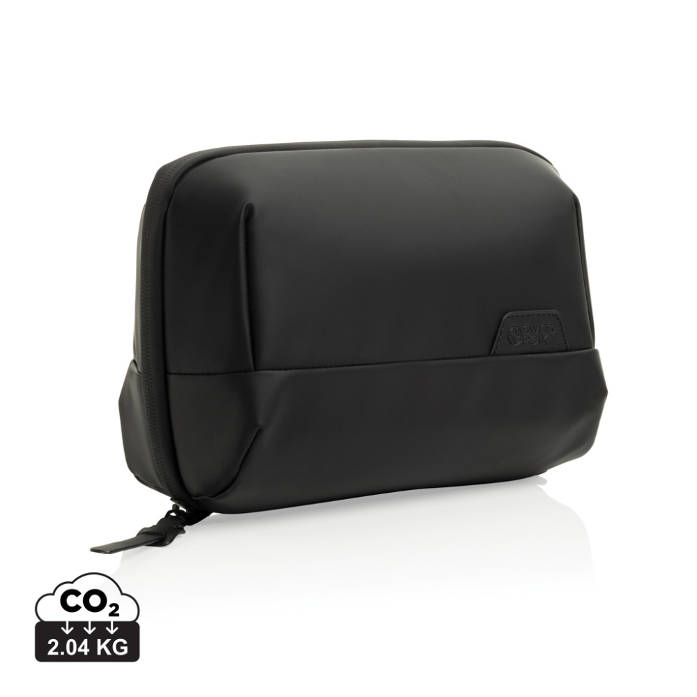 Logo trade promotional products image of: Swiss Peak OSLO RCS Foldable Toiletry Pouch