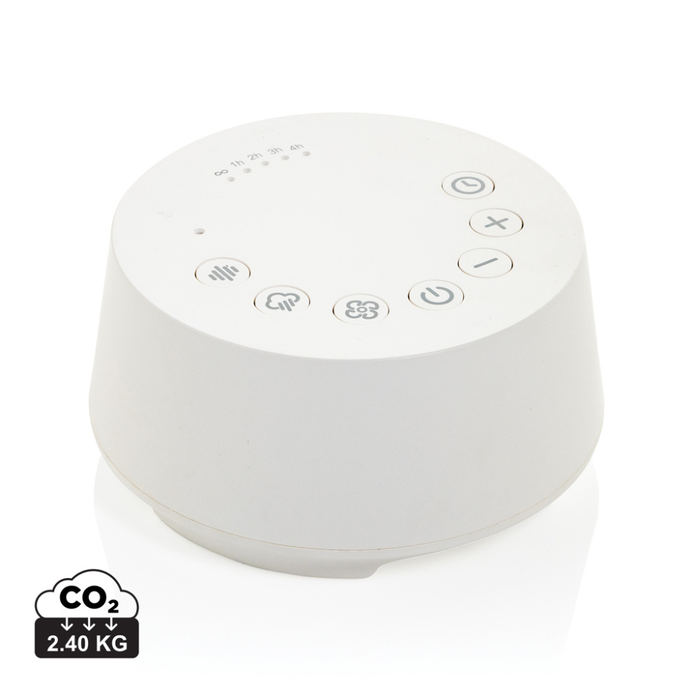 Logo trade promotional giveaway photo of: Flora RCS recycled plastic white noise speaker