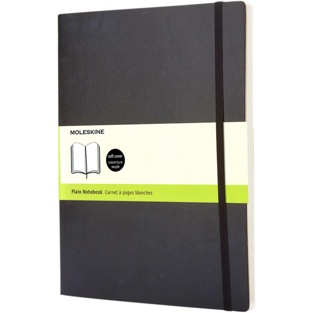 Logo trade promotional merchandise image of: Classic XL soft cover notebook - plain