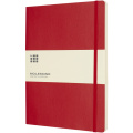 Classic XL soft cover notebook - plain, Scarlet red