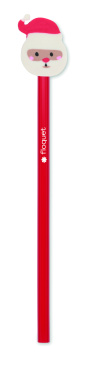 Logo trade promotional merchandise image of: Christmas pencil with eraser