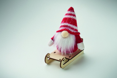 Logotrade corporate gift picture of: Gnome on wooden sleigh