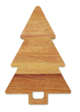 Logo trade corporate gift photo of: Acacia serving board Xmas tree