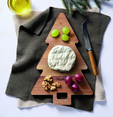 Logotrade promotional giveaway picture of: Acacia serving board Xmas tree
