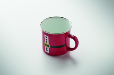 Logotrade promotional merchandise picture of: Santa enamel vintage mug 300ml