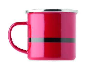 Logo trade promotional gifts picture of: Santa enamel vintage mug 300ml