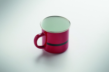 Logo trade business gifts image of: Santa enamel vintage mug 300ml