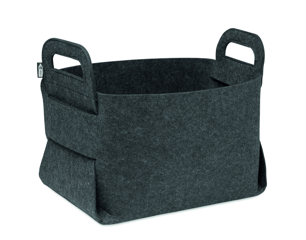 Logotrade promotional item image of: Foldable RPET felt basket