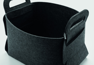Logo trade promotional products picture of: Foldable RPET felt basket