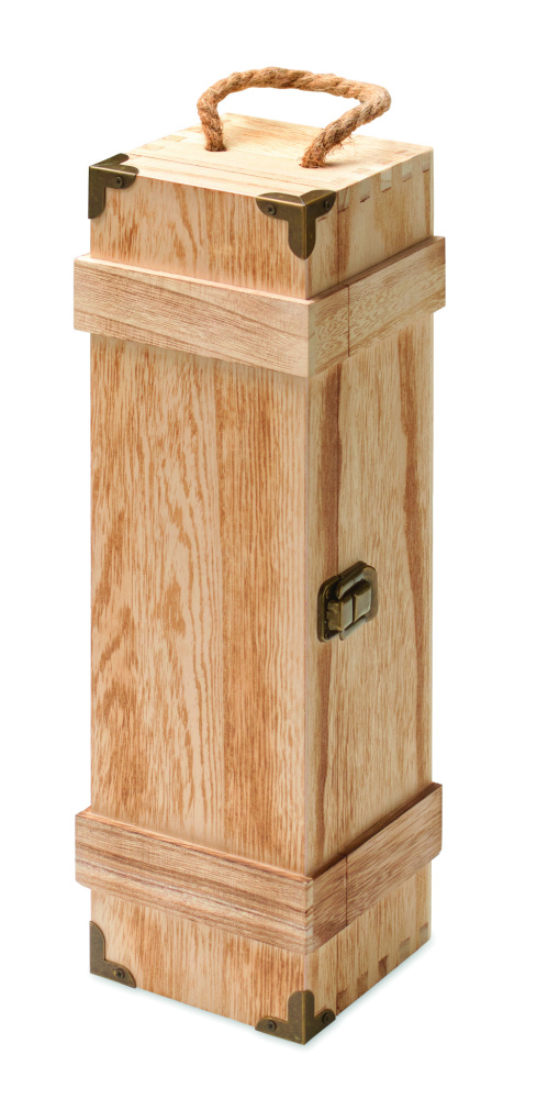 Logo trade corporate gifts image of: Paulownia wood wine gift box