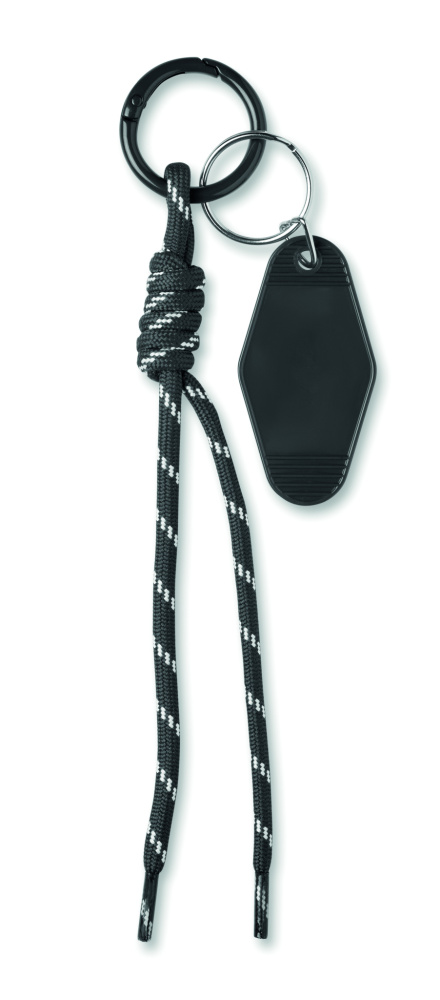 Logo trade corporate gift photo of: Braided rope with tag keyring